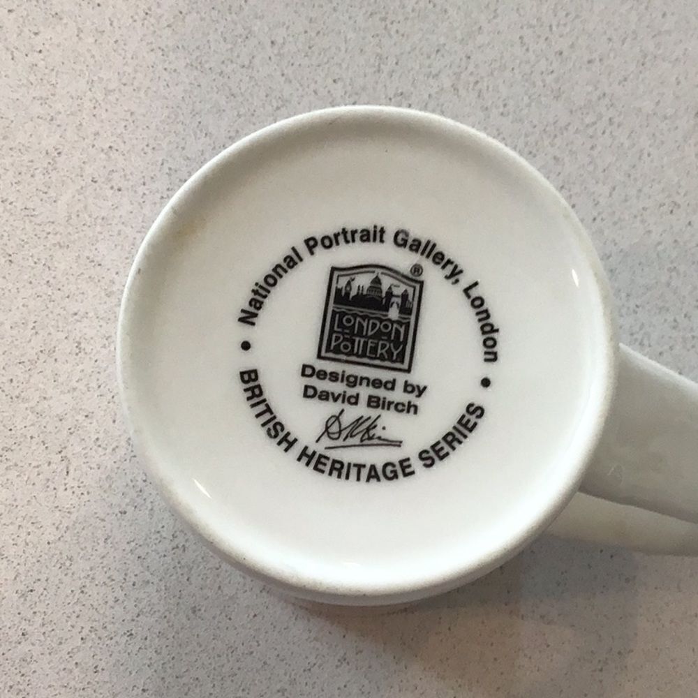 Winston Churchill White Coffee Mug Cup London Pottery Fine China Mug David Burch - Picture 5 of 8